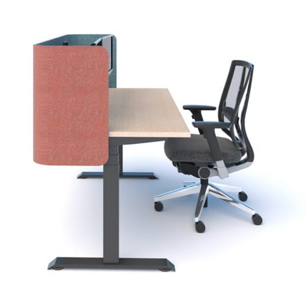 Edge Desk Mounted Fabric Screens 650mm High