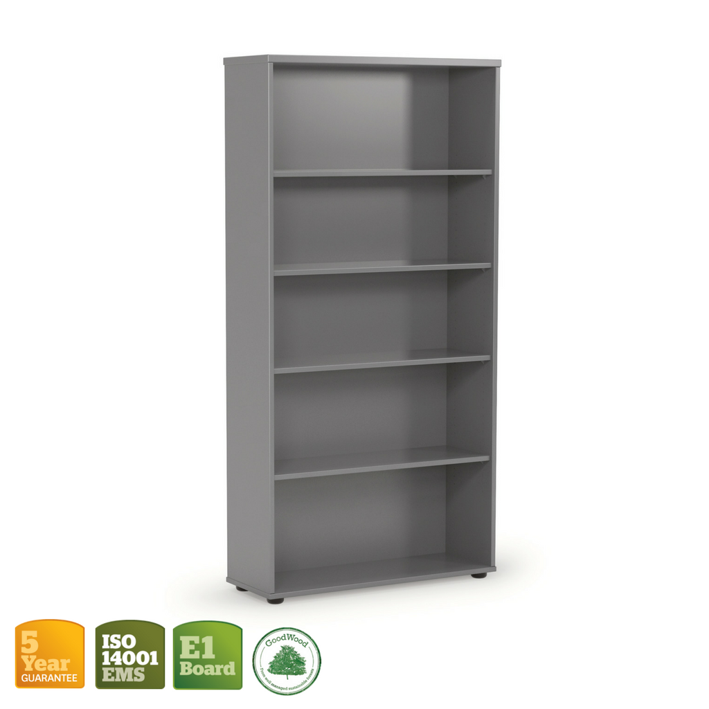 Ergoplan Bookcase Silver 1800mm high