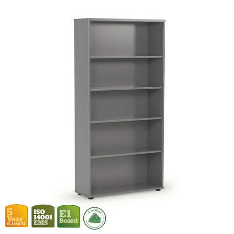 Ergoplan Bookcase Silver 1800mm high