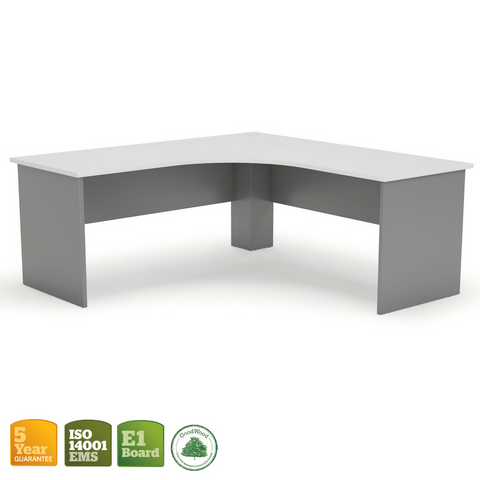Ergoplan Workstation Silver with White Top