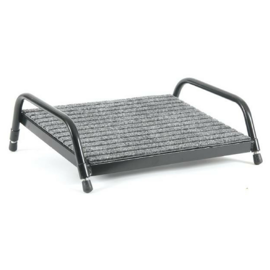 Footrest Fluteline Small Grey with Black Frame