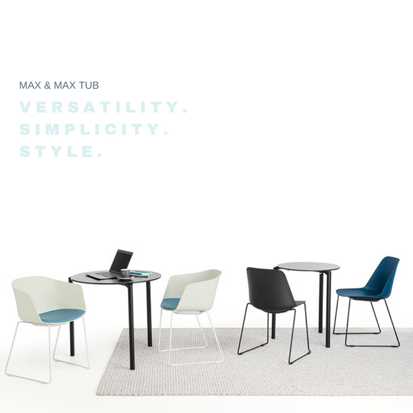 Max Tub Chair With 4 Leg Base