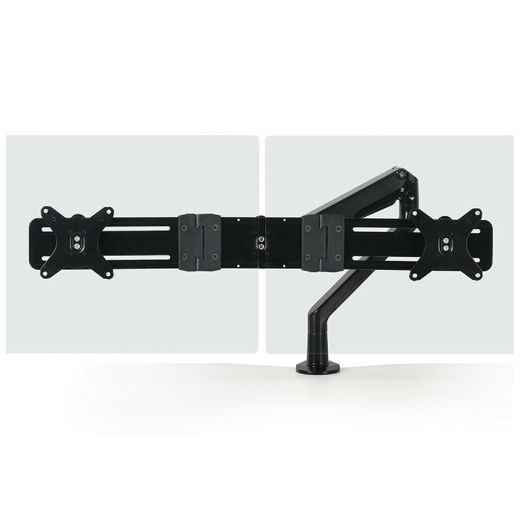 Monitor Arm Metalicon Twin Monitor Rail With Handle In Black