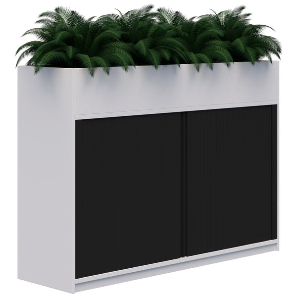 Mascot Tambour Cabinets With Planter Box