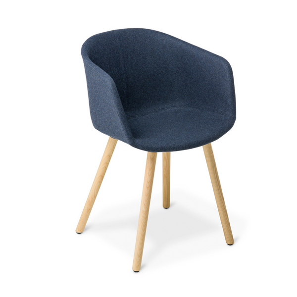 Max Tub Chair With Timber Base