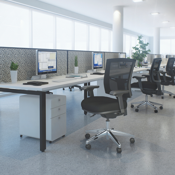 Buro Metro II  24/7 Black Mesh Back Office Chair Polished Base