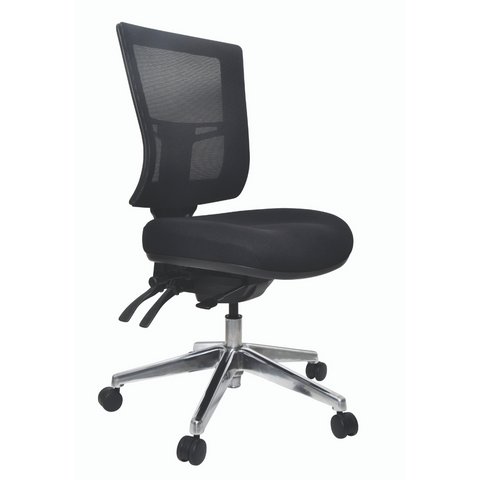Buro Metro II  24/7 Black Mesh Back Office Chair Polished Base