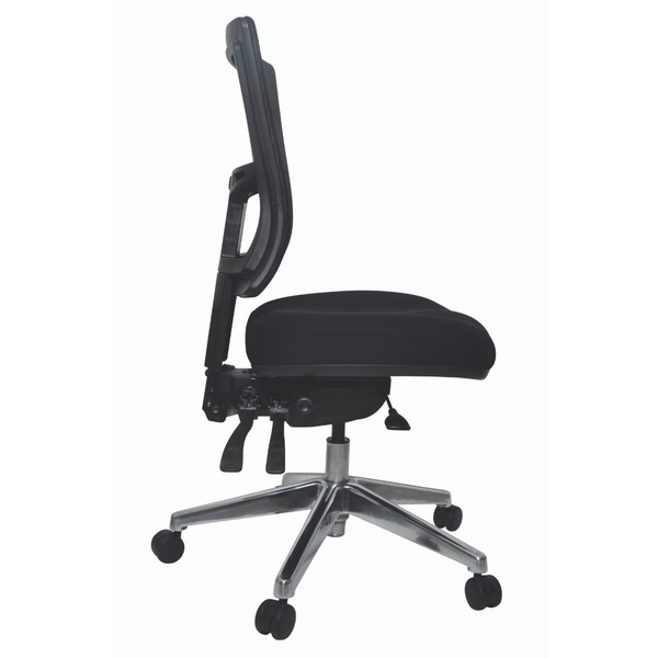 Buro Metro II  24/7 Black Mesh Back Office Chair Polished Base