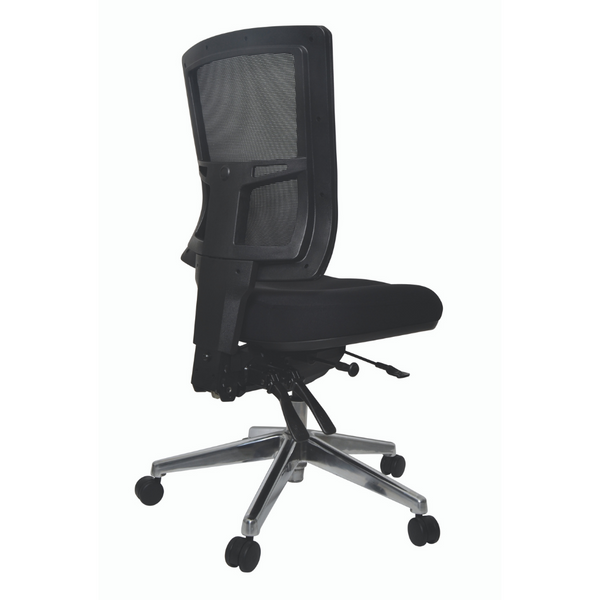 Buro Metro II  24/7 Black Mesh Back Office Chair Polished Base