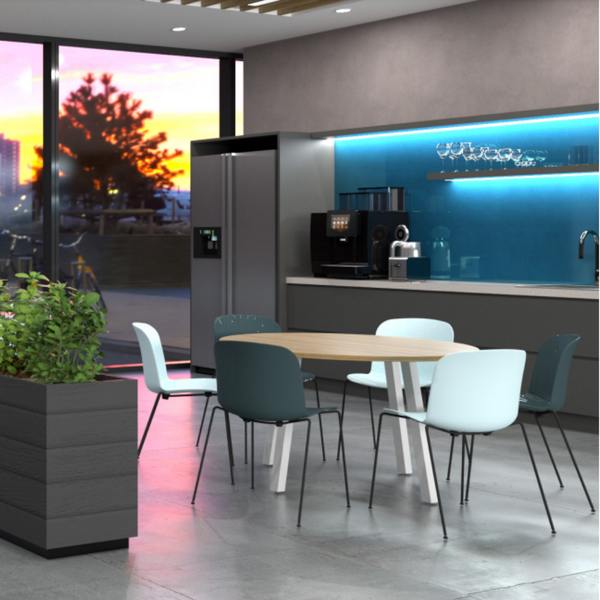 Modella Seated 3 Leg Meeting Table Round