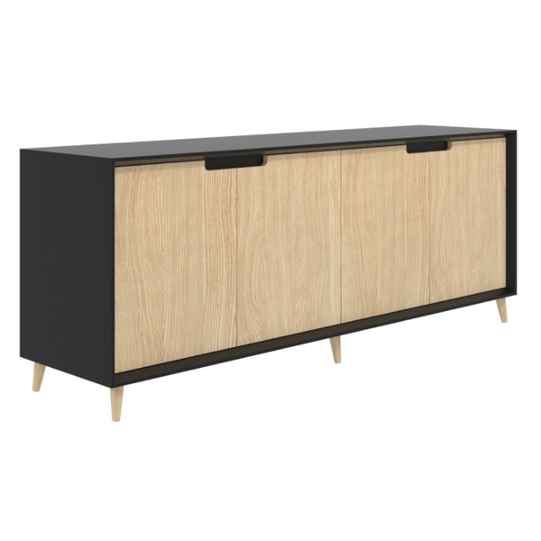 Oslo Storage Cabinet Credenza 4 Door 1500wx750hx450d