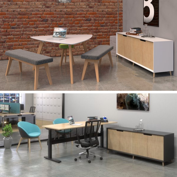 Oslo Storage Cabinet Credenza 3 Door 1200wx750hx450d