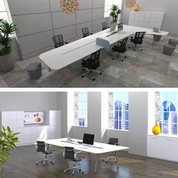 Oslo Touchdown Desk 2 Person POD 2300x1500mm