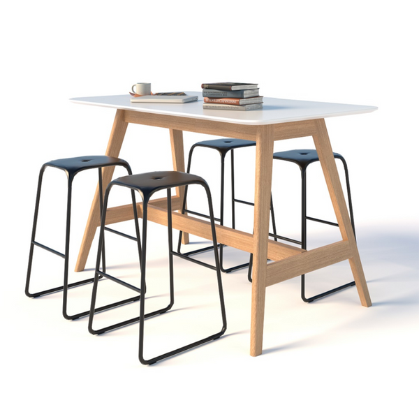 Oslo Leaner Table Ash Timber Base