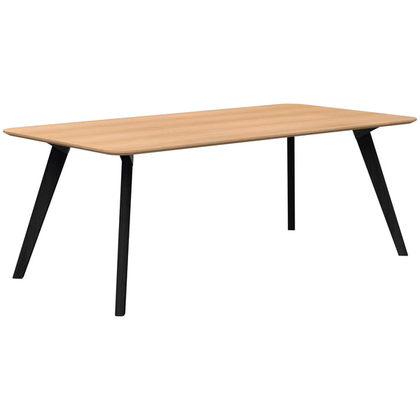 Oslo Rectangle Boardroom Meeting Table Ash Timber Base