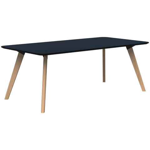 Oslo Rectangle Boardroom Meeting Table Ash Timber Base