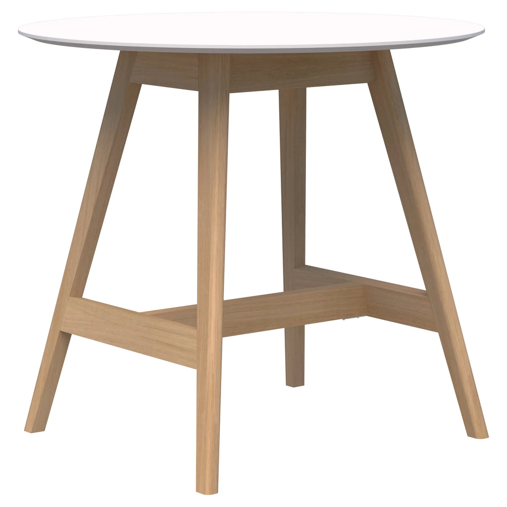 Oslo Round Leaner Table Ash Timber Base