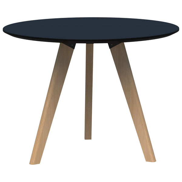Oslo Round 3 Leg Meeting Table Ash Timber Base