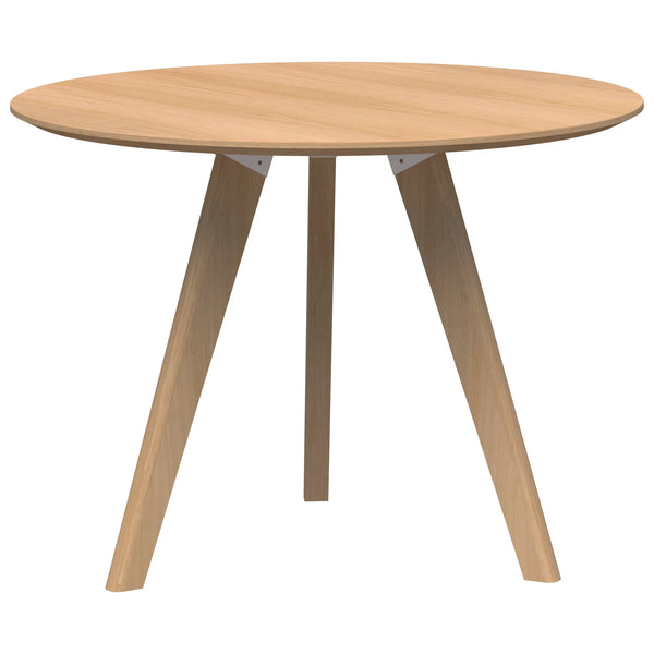 Oslo Round 3 Leg Meeting Table Ash Timber Base