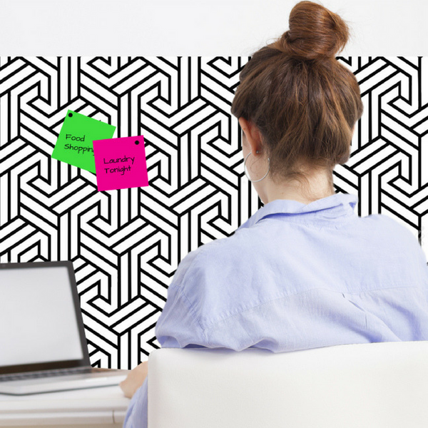 Premium Wrapped Edge Pinboard with Custom Fabric Single Sided