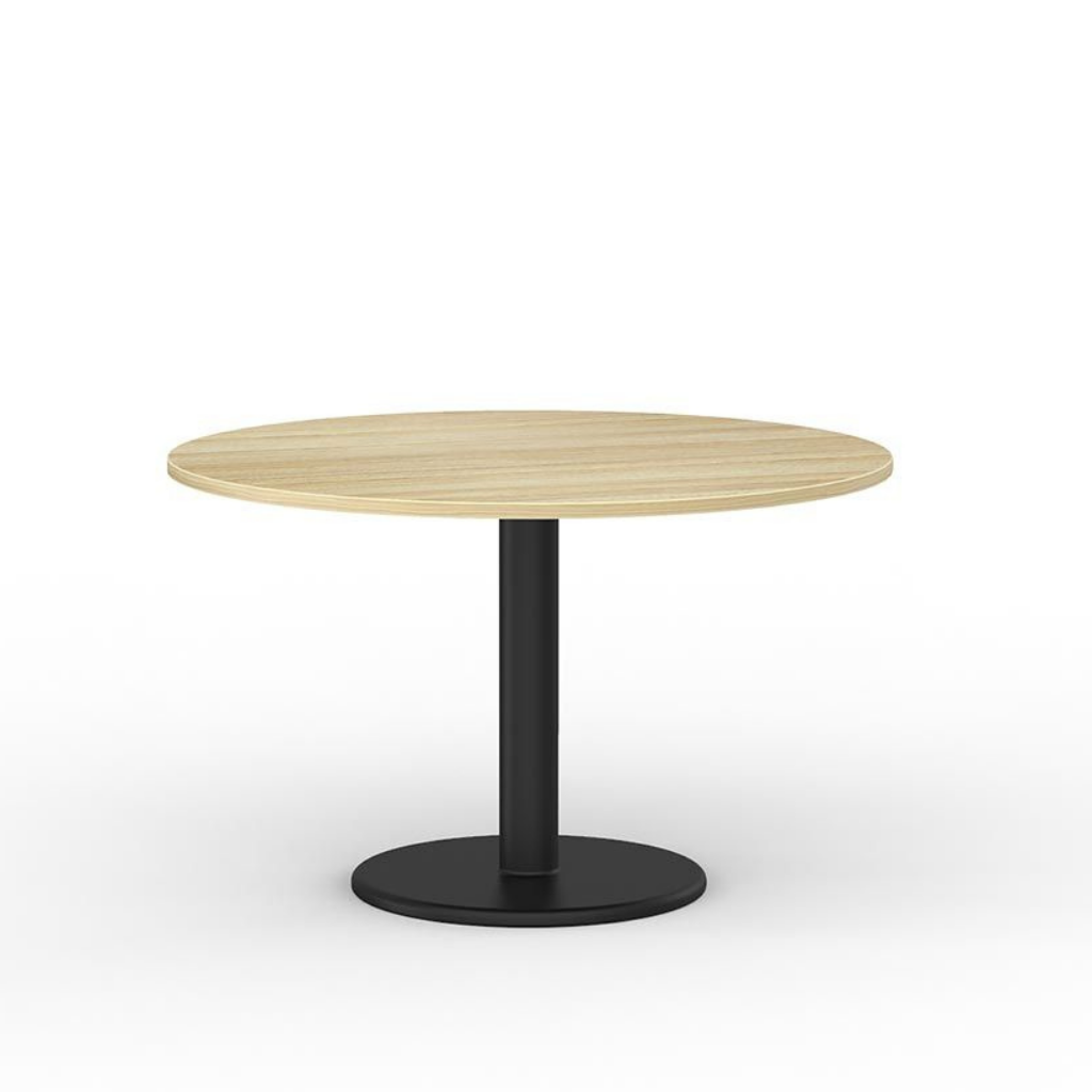 Polo Meeting Table 1200mm Round Black Base