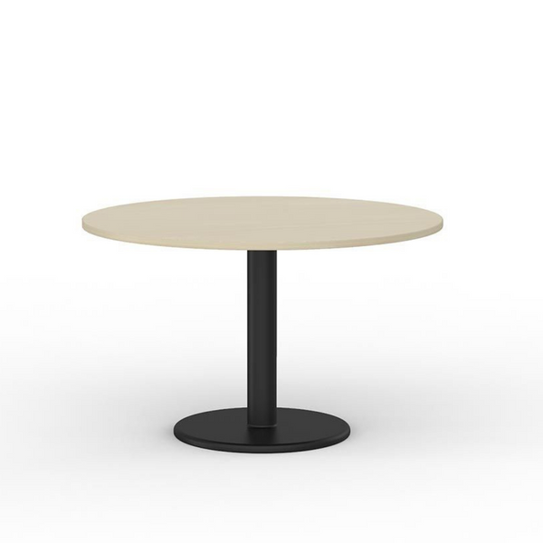 Polo Meeting Table 1200mm Round Black Base