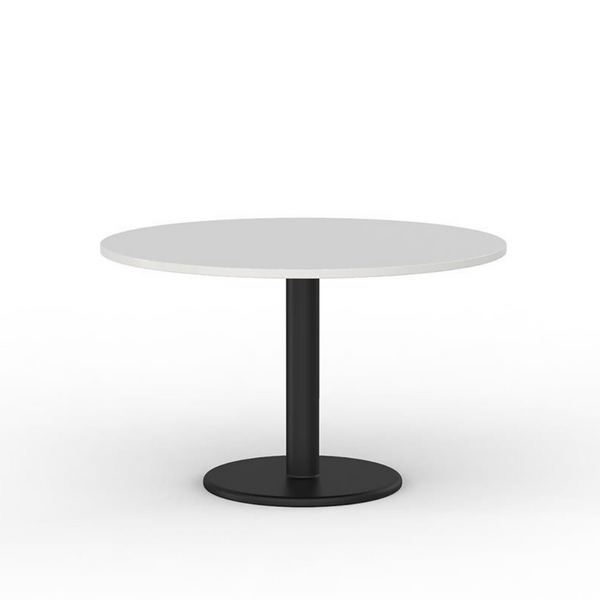 Polo Meeting Table 900mm Round Black Base