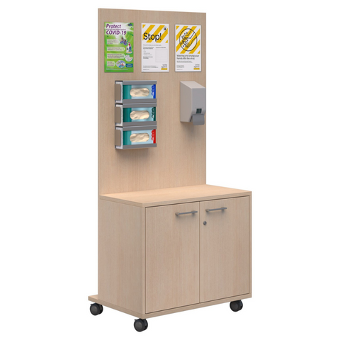 Office Safety Space Sanitiser Station With Storage