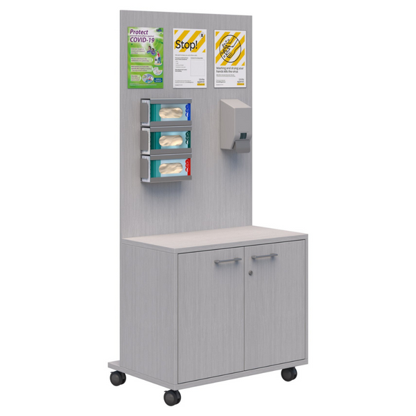 Office Safety Space Sanitiser Station With Storage