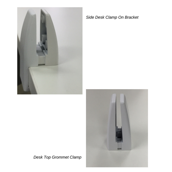 Sylex Acrylic Interdesk Desk Screen Clear Assorted Sizes 500mm High