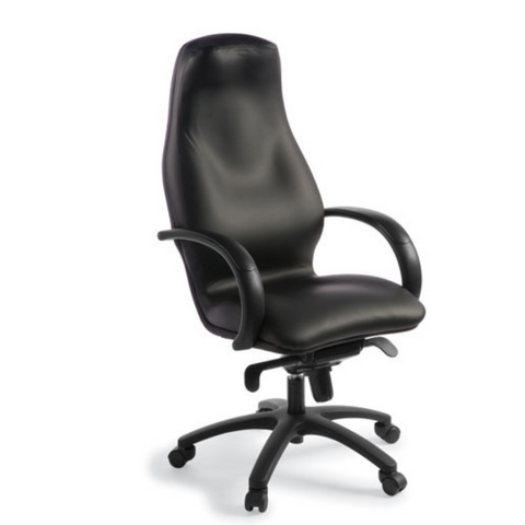 Silhouette #3 Executive Chair Black Leather