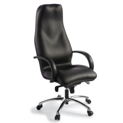Silhouette #7 Executive Chair Black Leather