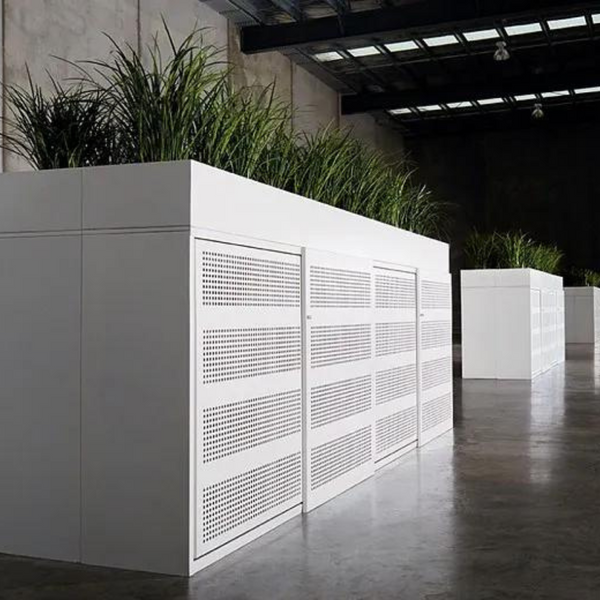 Strata Sliding Door Cabinet White