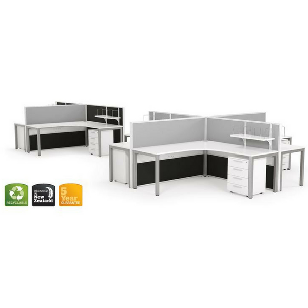 Studio 50 Office Floor Screen Partition - 1500mm High