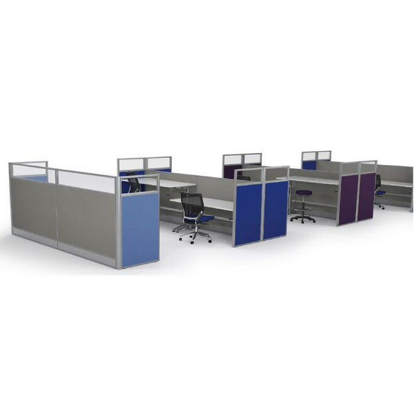 Studio 50 Office Floor Screen Partition - 1200mm High