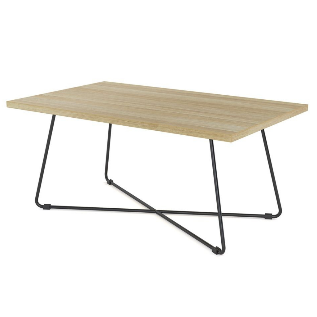 Zion Criss Cross Coffee Table Rectangle 1000x600mm