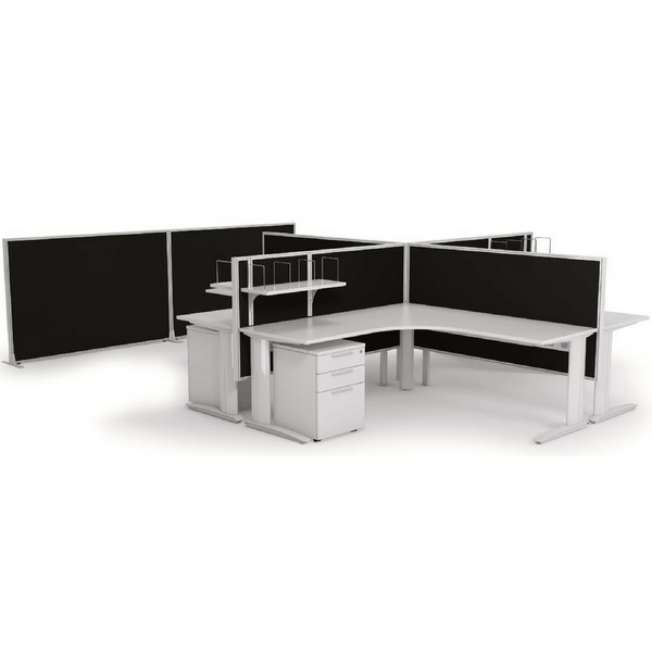 Studio 50 Office Floor Screen Partition - 1200mm High